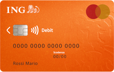Carta di debito mastercard ING